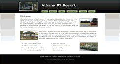Desktop Screenshot of albanyrvresort.com