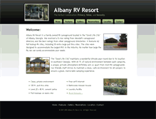 Tablet Screenshot of albanyrvresort.com